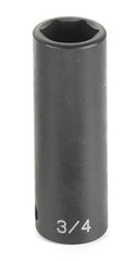 Grey Pneumatic 2020MD Impact Socket 1/2 in Drive Size 20 mm Socket Size Hex 6-point Deep Length