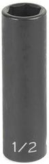 Grey Pneumatic 3072D 3/4 Inch Drive x 2-1/4 Inch Deep 6 Point Impact Socket