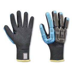 Honeywell 44-4438BL/8M Rig Dog Knit Cold, Impact, Cut Resistant Gloves 8/Medium Black/Blue