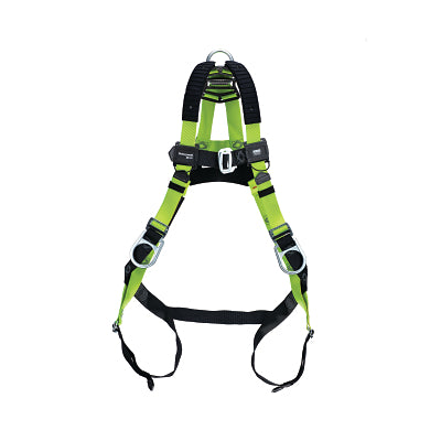 Honeywell Miller H5ISP111022 H500 Industry Standard Full-Body Harness Back/Side D-Rings Universal Mating Chest/Tongue Leg Buckles Shoulder Pads IS7P