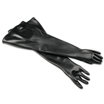 Honeywell North 8N3032/10H Neoprene Glovebox Gauntlet Gloves Black Smooth 10 1/2