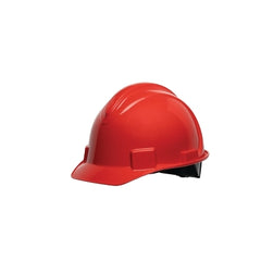 Honeywell NSB10015 Short Brim Hard Hat 4-Point Ratchet Suspension Red