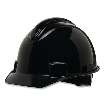 Honeywell North NSB11011 Short Brim Hard Hat 4-Point Ratchet Suspension Vented Black