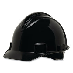 Honeywell North NSB11011 Short Brim Hard Hat 4-Point Ratchet Suspension Vented Black