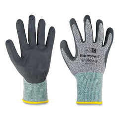 Honeywell WE23-5313G-8/M WorkEasy Gloves Nitrile Palm Coating Medium Gray/Green