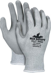 MCR Safety 92743PUXL Cut Pro Gloves, X-Large, Polyurethane Coated, Gray