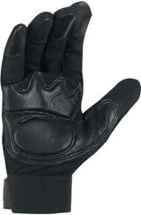 MCR Safety 903L Fasguard Synthetic Leather Palm Multi-Task Gloves Adjustable Black Large 1-Pair