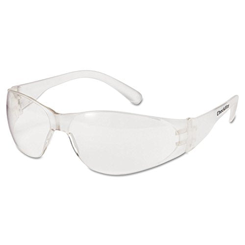 MCR Safety CL010 Checklite Safety Glasses Clear Frame Clear Lens