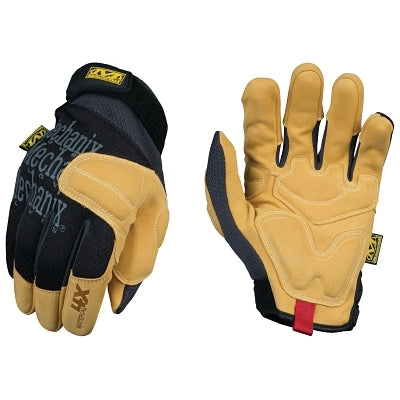 Mechanix Wear PP4X-75-009 Material4X Padded Palm Glove Black/Tan Medium