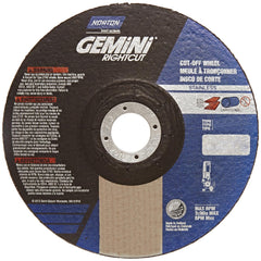 Norton 66252842202 Gemini Right Cut Reinforced Abrasive Flat Cut-off Wheel Aluminum Oxide 7/8 Arbor 6 Inches Diameter 0.045 Inches Thickness Pack of 25