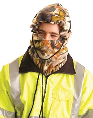 OccuNomix 1070-CAMO Camouflage 100% Polyester Plush Fleece Hot Rods 3-In-1 Balaclava Heavyweight