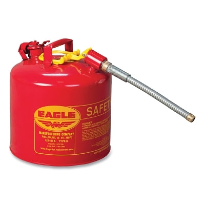 Eagle U251SX5 Type II Safety Can 5 gal Red Flex Hose