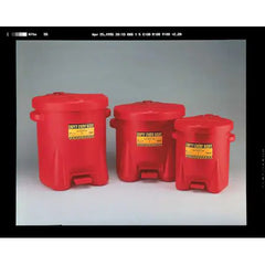 Eagle 933FL Poly Oily Waste Can 6 Gal Red