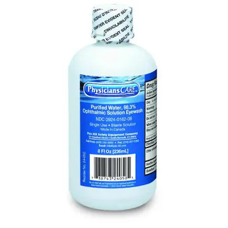 First Aid Only 24-050 Eye Flush Bottle 8 oz