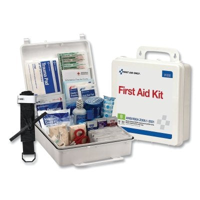 First Aid Only 91332 First Aid Kit 50 People 3W 6.5H Portable Wall Mount