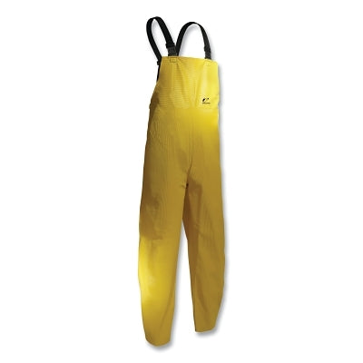 Onguard 7605000.LG Webtex Rain Bib Overalls Heavy-Duty Ribbed PVC Yellow Large