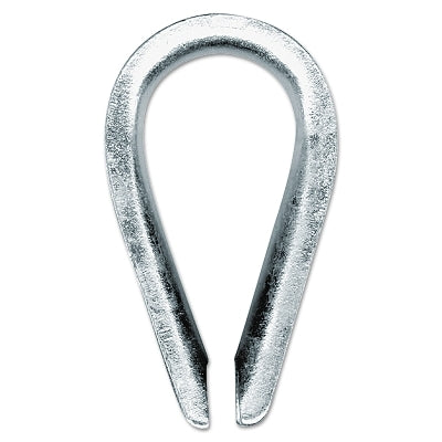 Peerless 4514240 Malleable Wire Rope Thimbles 1/4 Inch Bright Zinc