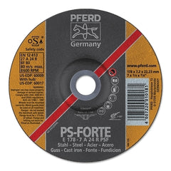 Pferd 60014 A24R PSF Grinding Wheels 4.5 Dia 1/4 Thick 5/8in Arbor Alum Oxide 10/pk