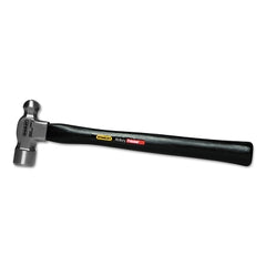 Stanley 54-024 Ball Pein Hammer Straight Hickory Handle 15-1/16 Inches Overall Length High Carbon Steel 24 oz Head