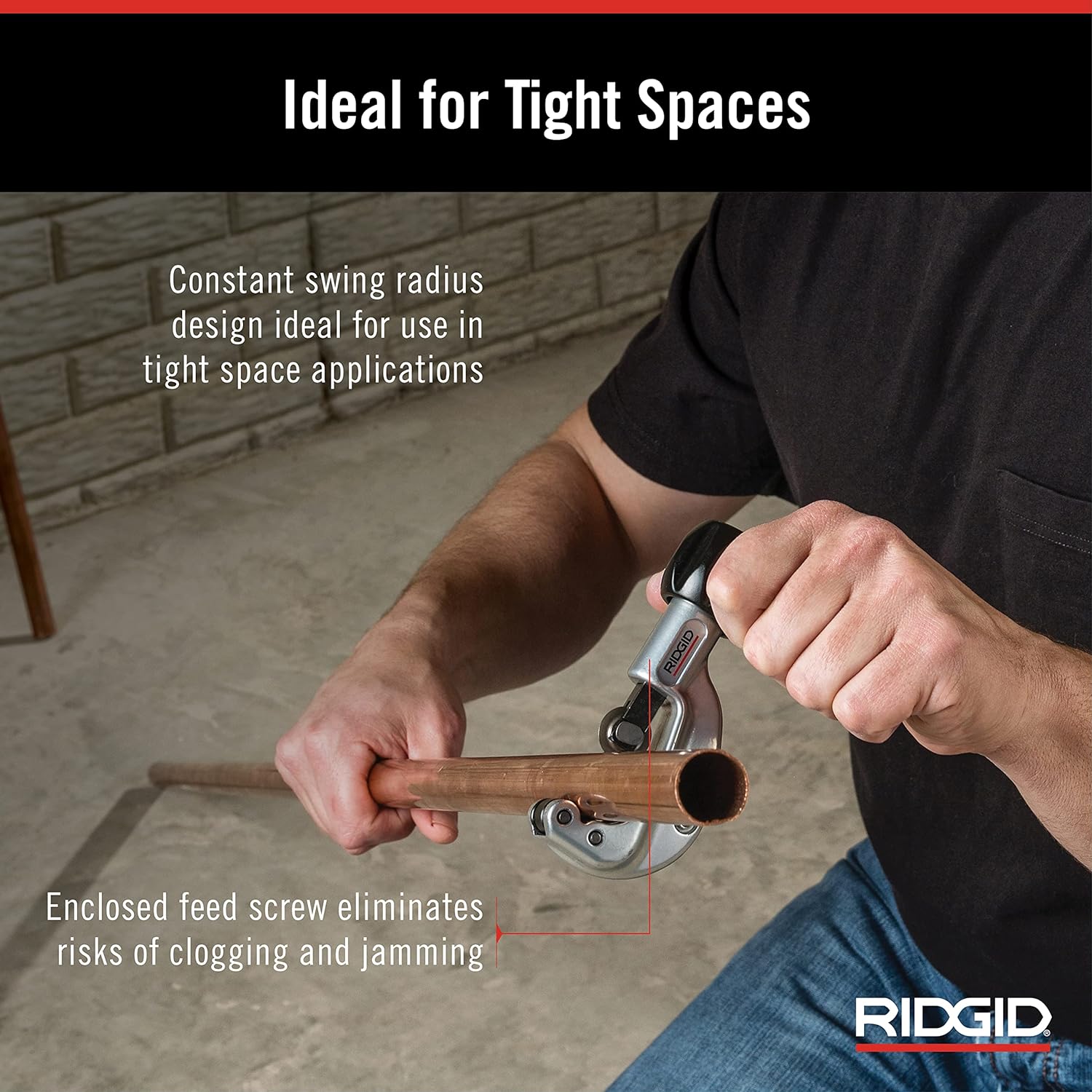 RIDGID 31622 Model 150 Constant Swing Tubing Cutter 1/8-inch to 1-1/8-inch Tube Cutter Small