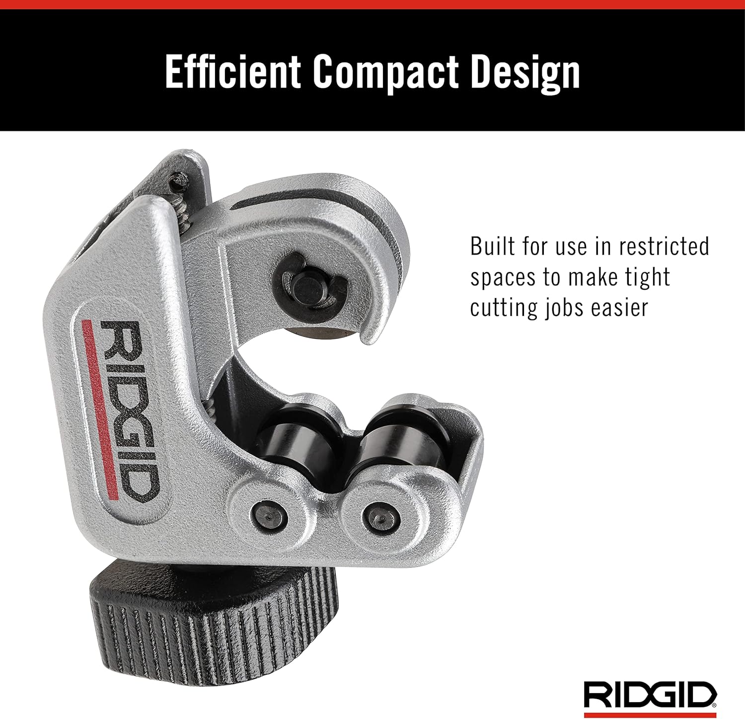 Ridgid 40617 Close Quarters Tubing Cutter with 1/4-1-1/8 Cutting Capacity