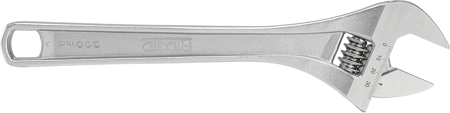 RIDGID 86917 762 Adjustable Wrench 12-inch for Metric and SAE Silver