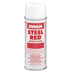 Dykem 80096 Steel Red Layout Fluid - 16 oz Aerosol Can