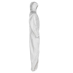 KleenGuard 49113 A20 L Size Fabric Coverall with Hood in White