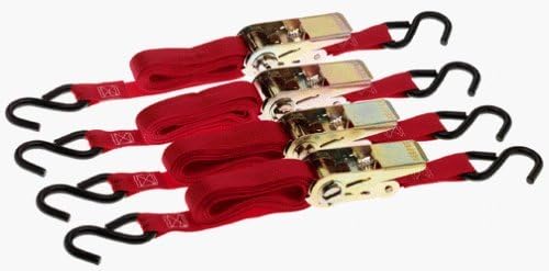 Keeper 05508-V Red Ratchet Tie Down 4 Count