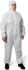 KleenGuard 68971 Unisex Industrial Lightweight Coveralls Non-Hazardous Particulate Protection White Medium (Qty 50)