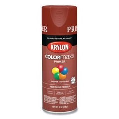 Krylon K05583007 ColorMaxx Spray Primer Red Oxide 12 Ounce