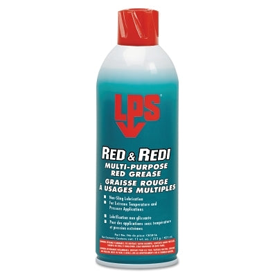 LPS 5816 Red and Redi Multi-Purpose Red Grease 16 oz Aerosol Can