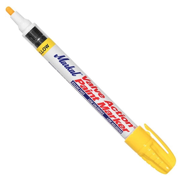 Markal 096821 Valve Action Paint Marker Yellow