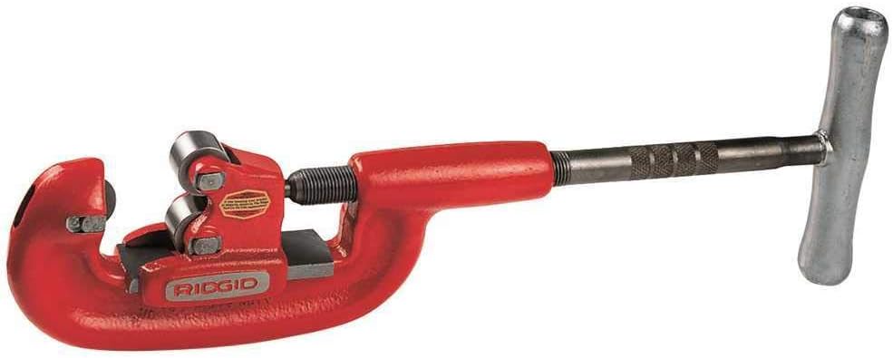 RIDGID 32820 Model 2-A Heavy-Duty Steel Pipe Cutter with Extra-Long Shank, 1/8 to 2 Metal Pipe Cutter