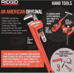 RIDGID 32820 Model 2-A Heavy-Duty Steel Pipe Cutter with Extra-Long Shank, 1/8 to 2 Metal Pipe Cutter