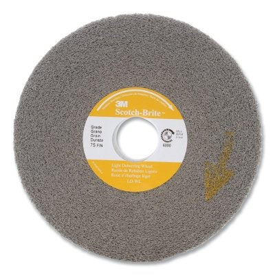 Scotch-Brite 7000000730 Deburring Wheel 6 in x 1 in Super Fine Silicon Carbide 6000 rpm