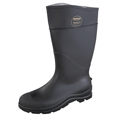 Servus 18821-120 CT Economy Knee Boots Steel Toe Size 12 16 in H PVC Black