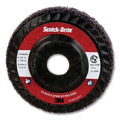 3M 7100175393 Clean and Strip XT Pro Disc 4.5 inch diameter 0.875 inch arbor Extra Coarse