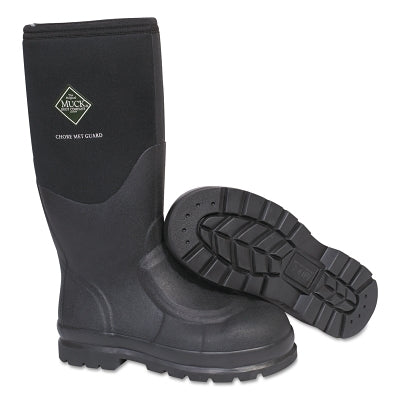 Servus CHS-META-BLK-100 Chore Met Guard Boots Size 10 Rubber Black 16 Inches