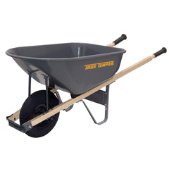 True Temper R6FF25 Steel Wheelbarrow 6-Cubic Foot Capacity