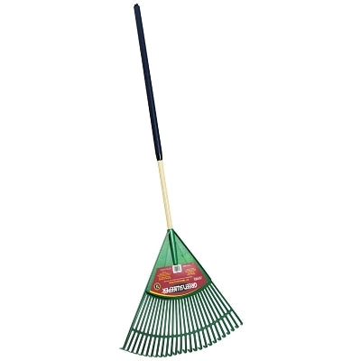 TRUE TEMPER 1925000 Lawn Rake 24 Inch Plastic Blade 48 Inch White Ash Handle