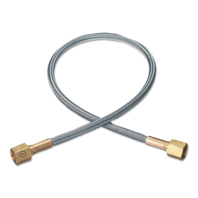 Western Enterprises PF2-4-48 Stainless Steel Flexible Pigtail 48 in Length Brass Connections