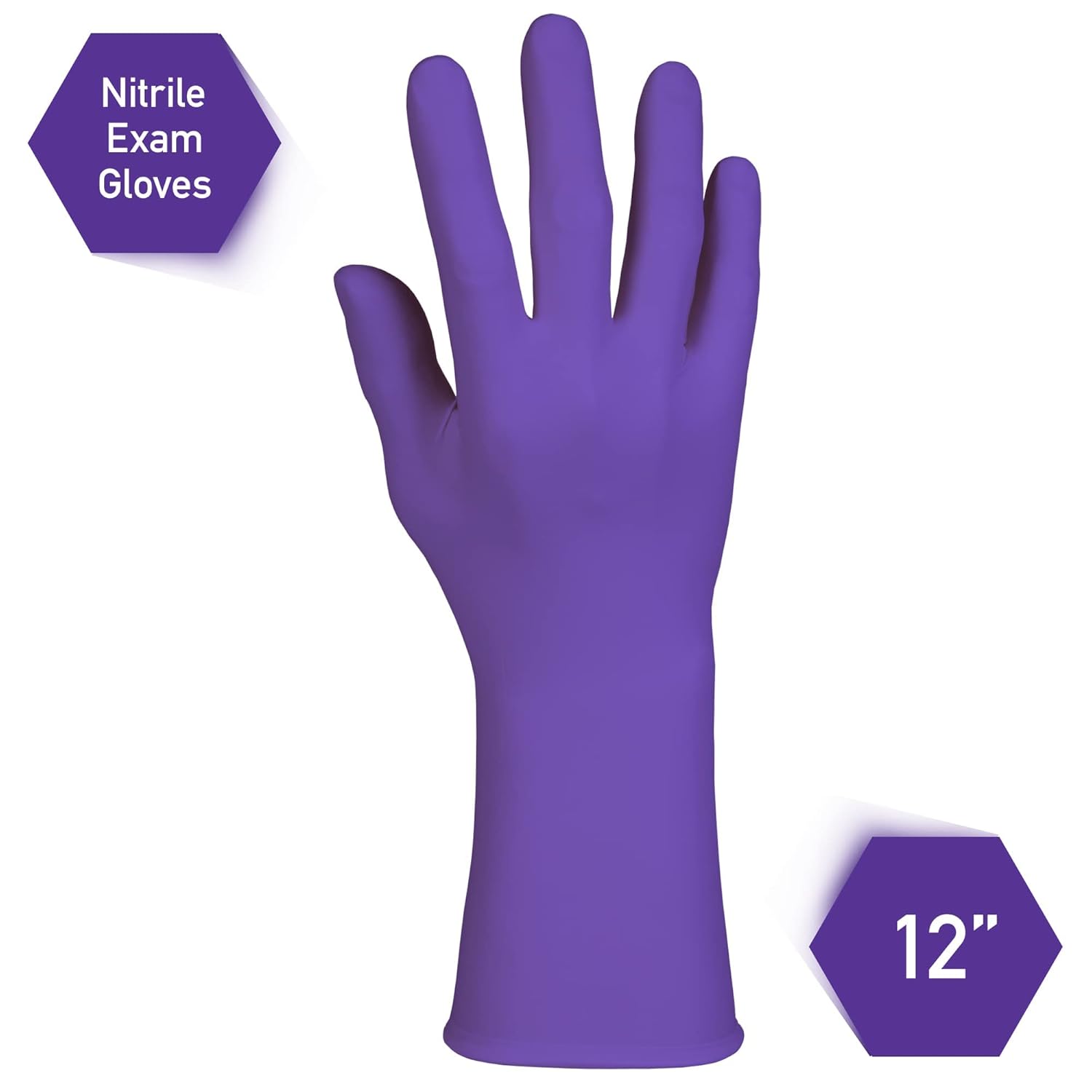 KIMBERLY-CLARK Kimtech 50602 Purple Nitrile-Xtra Exam Gloves Medium 50 Nitrile Gloves Per Box