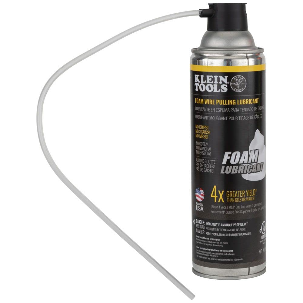 Klein Tools 51100 Wire Pulling Foam Lubricant 19 oz Aerosol Can