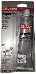 Loctite 160809 Clear 595 Silicone Sealant Shore Hardness 14 Shore A Paste 80 mL Tube