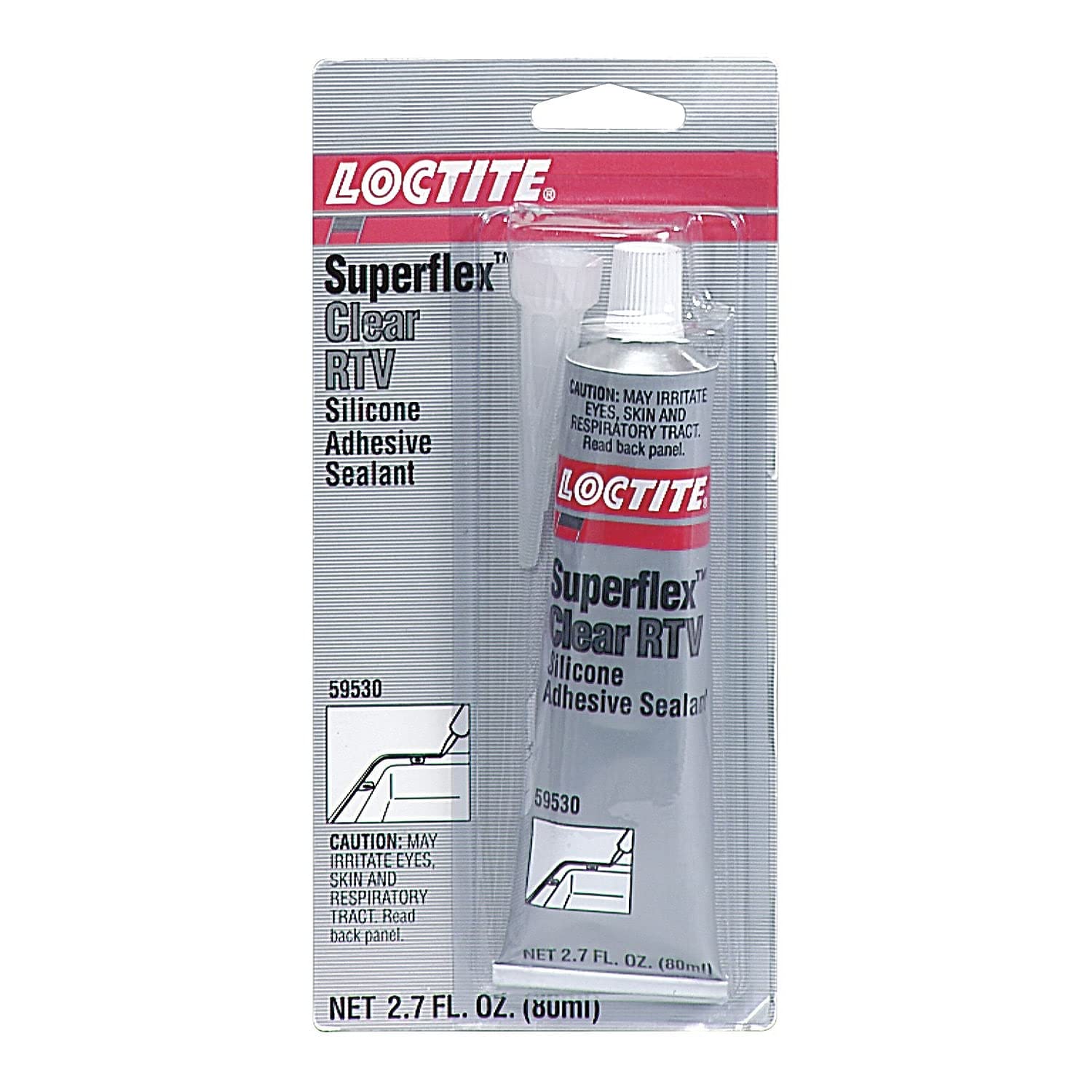 Loctite 160809 Clear 595 Silicone Sealant Shore Hardness 14 Shore A Paste 80 mL Tube