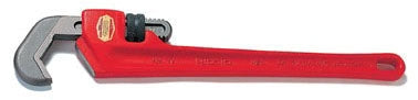 Ridgid 31305 E-110 9.5 Offset Hex Jaw Pipe Wrench 1-1/8 to 2-5/8 Capacity