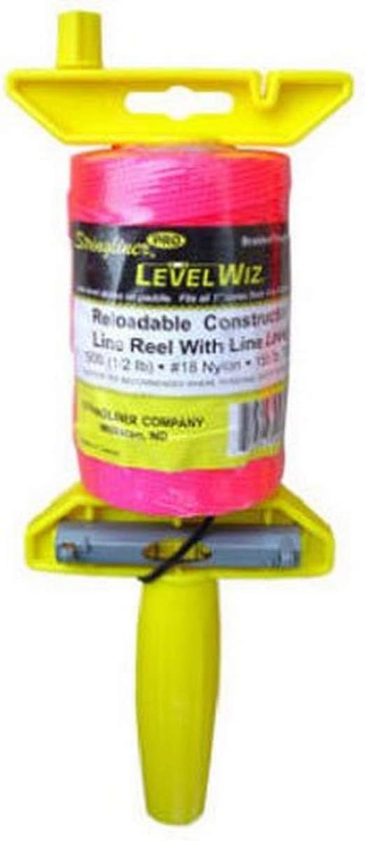 Stringliner 24462 Reloadable Line Reel 500 Feet Braided Fluorescent Pink