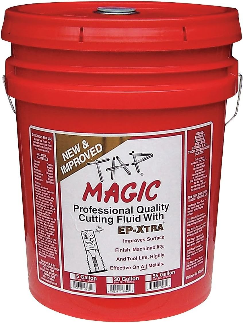 Tap Magic 10640E Fluid with Ep-Xtra, 5 gallon, Yellow Pack of 5