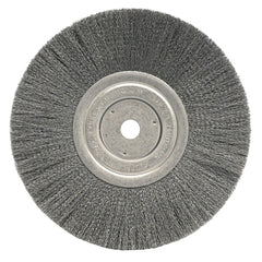 Weiler 1145 Narrow Face Crimped Wire Wheel 8 Inches x 3/4 Inches .008 Steel Wire 6,000 RPM